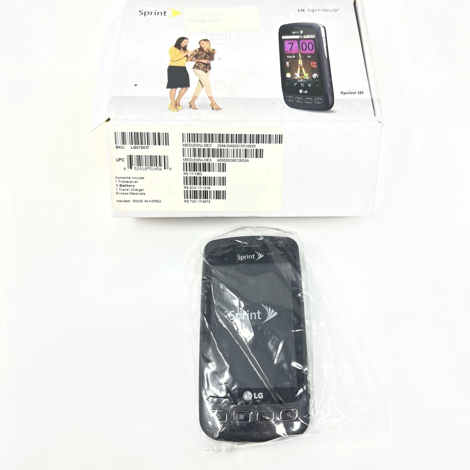 NOS LG Optimus S LS670 - Gray (Sprint) Smartphone - Image 3 of 4