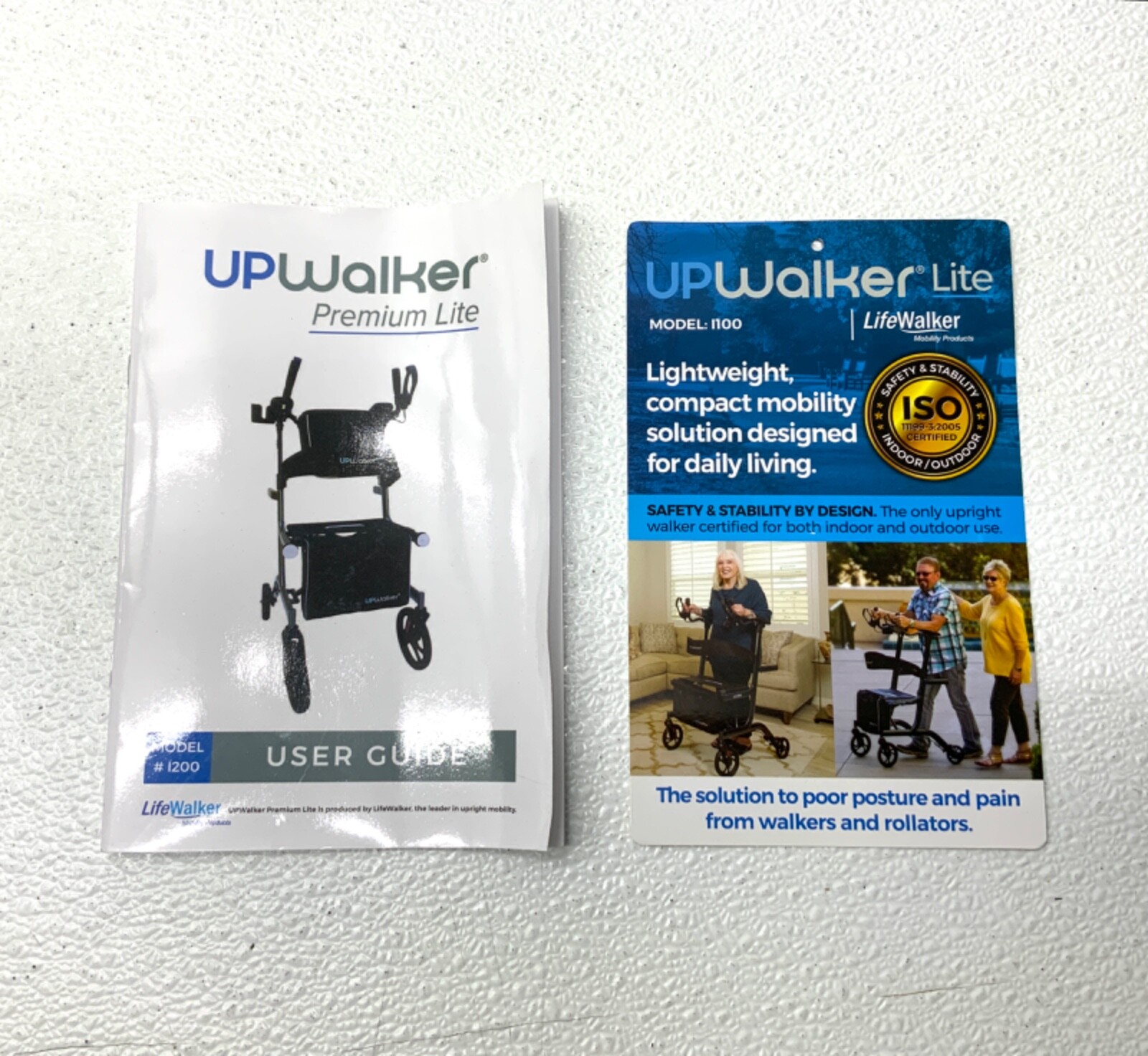 FOR PARTS UPWalker Premium Lite Upright Walker / Dark Luster Silver