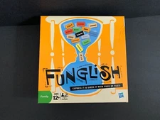 Funglish Board Game by Hasbro - Family Game Ages 12+ for 3 or more players