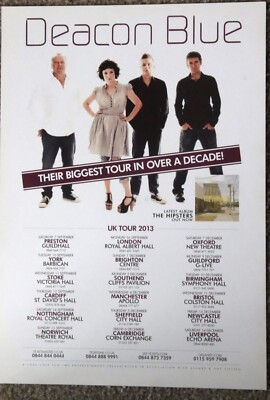 Deacon Blue, UK Tour Flyer, 2013