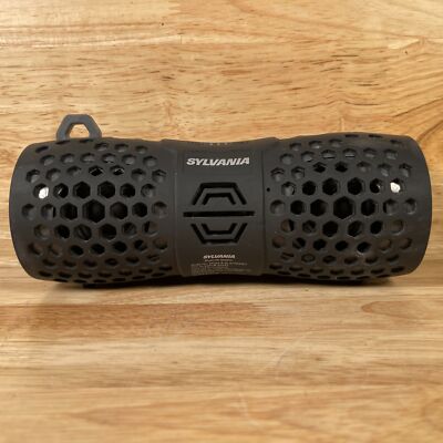 Sylvania SP353-B Black Gray Rugged Water-Resistant Portable