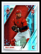 ⚾ RILEY ADAMS 2022 PANINI PHOENIX PRIZM HYPER HOLO RC SERIAL # 299