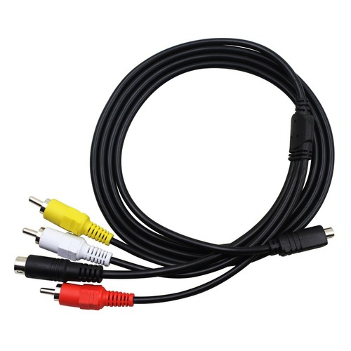 AV A/V TV Video Audio Cable Cord Lead For Sony Handycam DCRSX41/v/e/l