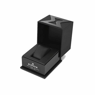 Edox 83006 Grand Ocean Automatic Black Dial Rubber Strap Men's