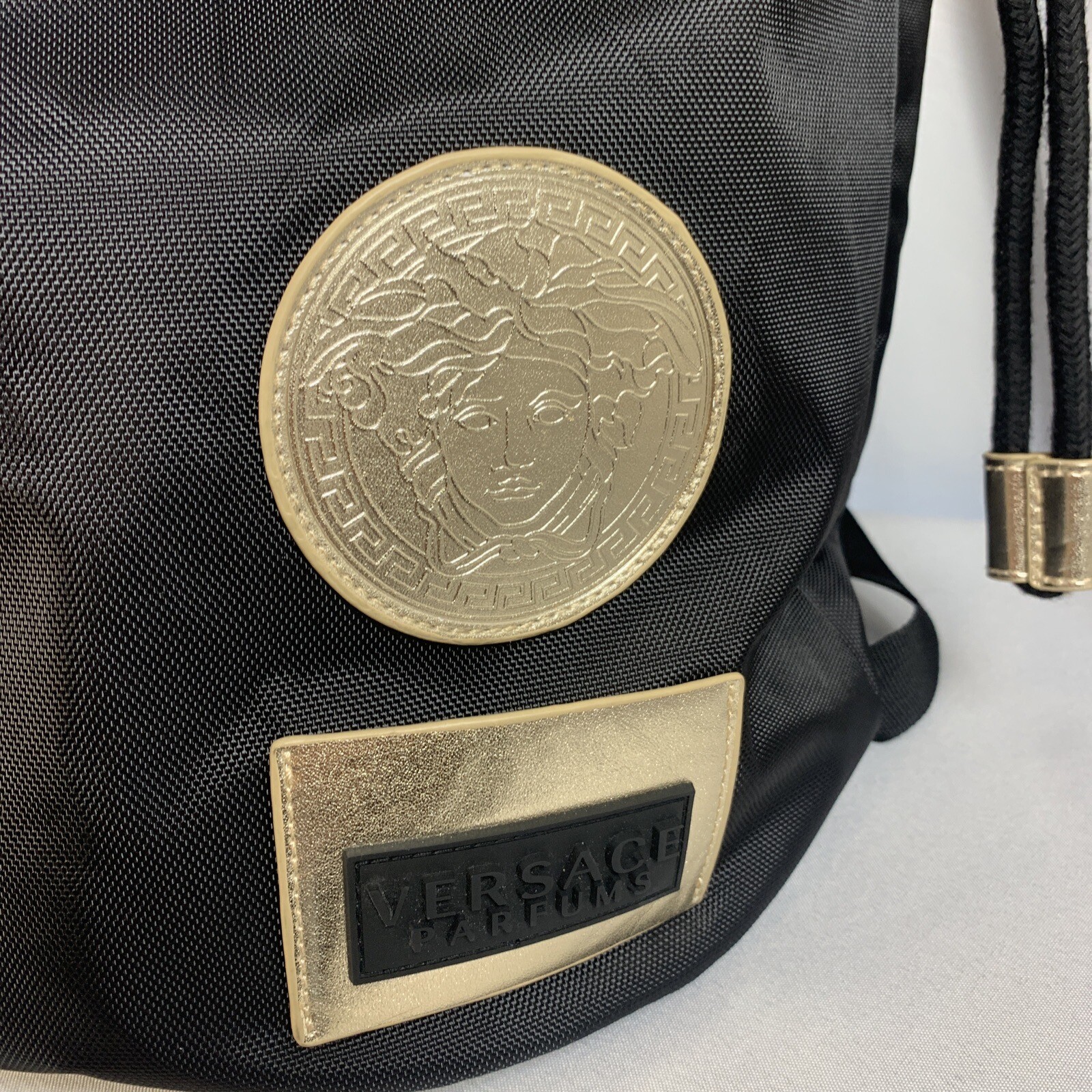 Versace Parfums Backpack Black/Gold Weekend Gym Sack … Gem