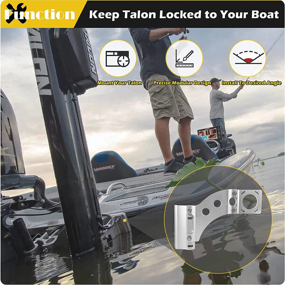 For Minn Kota Talon Adapter Bracket Jack Plate Side Mount Port Starboard 1810340 - Image 3 of 4