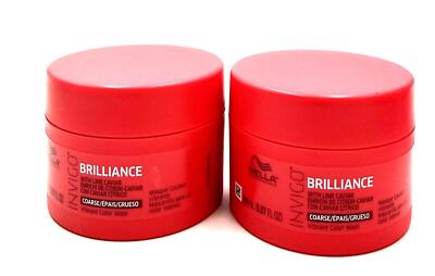 Wella Invigo Brilliance Vibrant Color Mask/Coarse Hair 5.07 oz-2 Pack