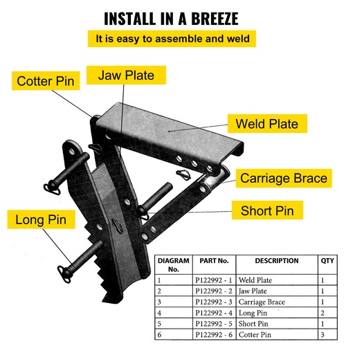 18 inch Backhoe Excavator Thumb Attachments Weld With Hydraulic Cylinder - Picture 5 of 12