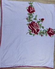 vintage hand embroidery king duvet cover 100 cotton size 90  x104  