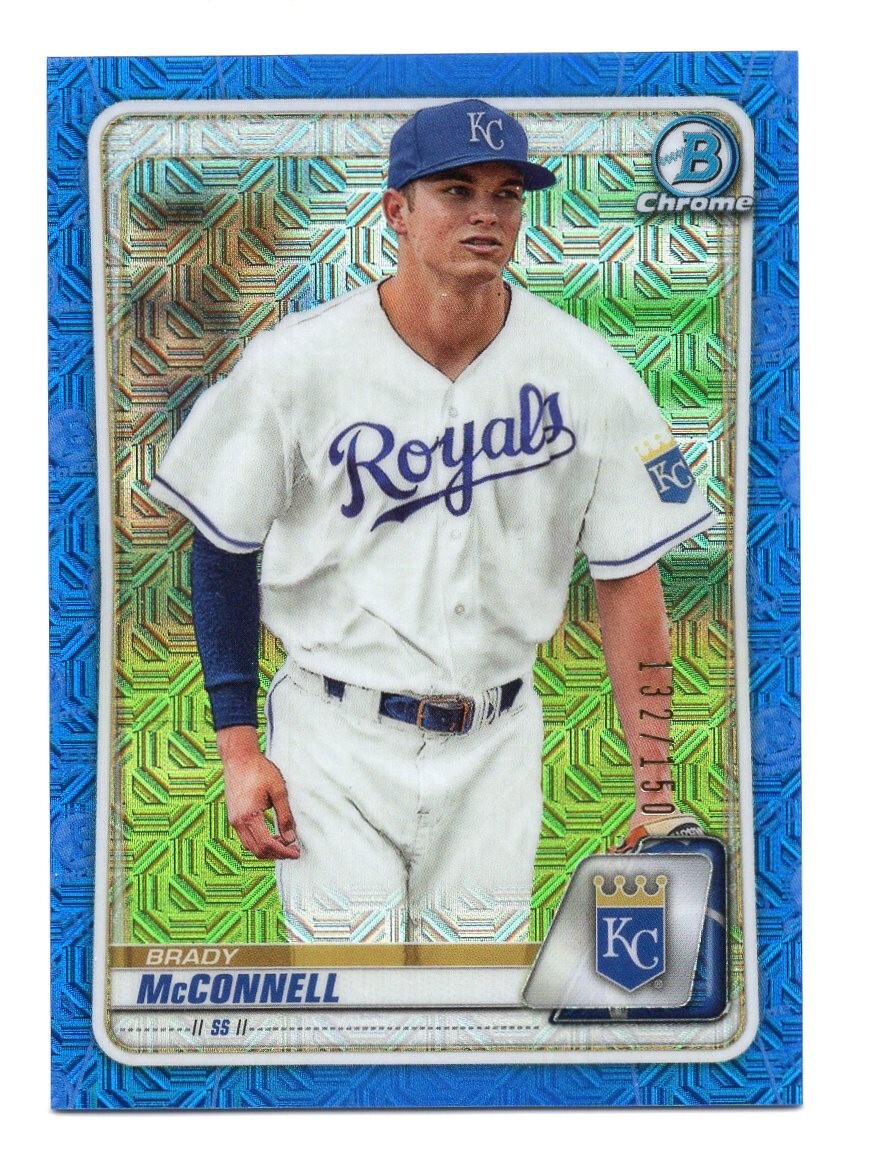 2020 Bowman Chrome Mega Box Blue Refractor #BCP54 Brady McConnell