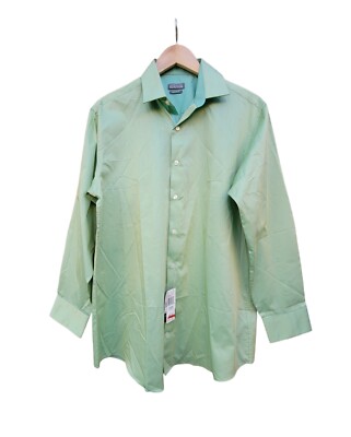 NWT Kenneth Cole Reaction Sea Grass Regular Fit Men's Dress Shirt  Size:16-32/33 | eBay