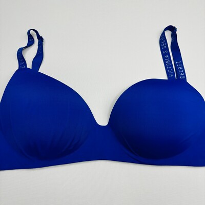 Victoria Secret Lightly Lined Wireless Bra 32DDD Padded LOGO Convertible Strap