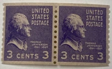 Scott 842 PR PSE Certified Superb 98 Mint OGnh Deep Violet - Coil Pair