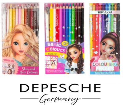 DEPESCHE - TOP MODEL - BUNTSTIFTE - RADIERBAR - AUSWAHL # NEU OVP