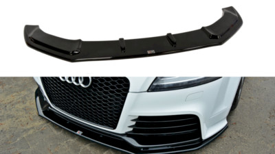 Front Diffuser Diffusor V1 Maxton Design Gloss Black Abs For Audi Tt Mk2 Rs