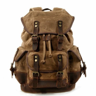 Sportlicher Rucksack Damen New Men/Women Canvas+Leather