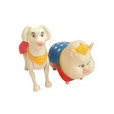 DC League Of Super Pets Wonder Womans Pig And Super Dog Action Figure Toys