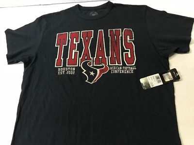  Houston Texans NFL 47 Brand Flanker Tee Short Sleeve Navy Men's  2X