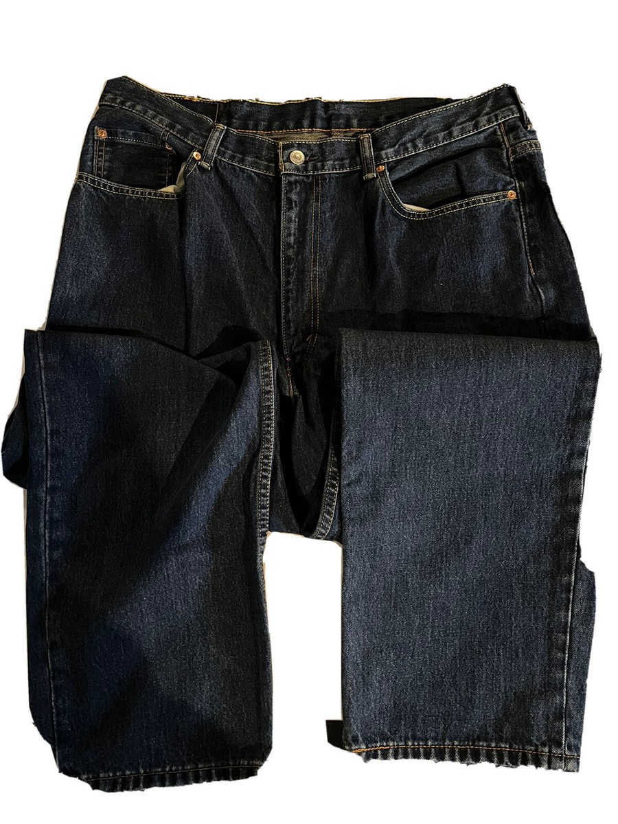 Levis 550 Jeans Mens W40 L32 Relaxed Fit Straight Leg Blue Casual 