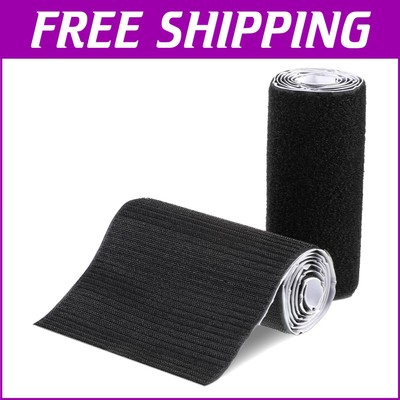 Customizable 6 Inch Hook and Loop Tape with Strong Adhesive Back - 10 Yard Roll