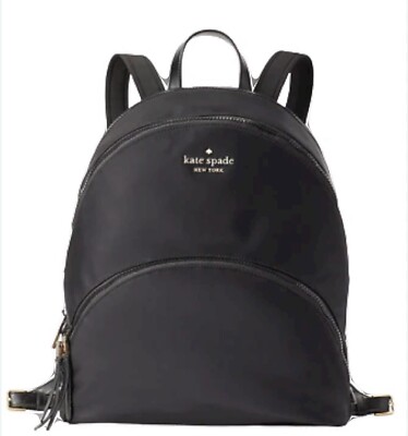 Kate Spade New York Karissa Nylon Black Water Resistant Backpack Bag Amazon.com | Kate Spade Karissa Nylon Medium Backpack (Black  main image 3