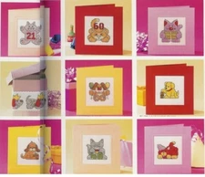 35 BIRTHDAY MOTIFS  CROSS STITCH PATTERN ONLY   EK-AQ