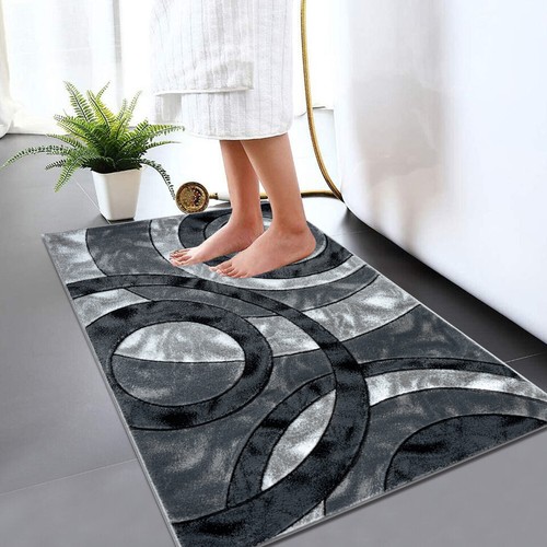 Extra Large Bath Mat Bathroom Rug Water Absorbent Washable Toilet Pedestal Mats - Picture 2 of 17