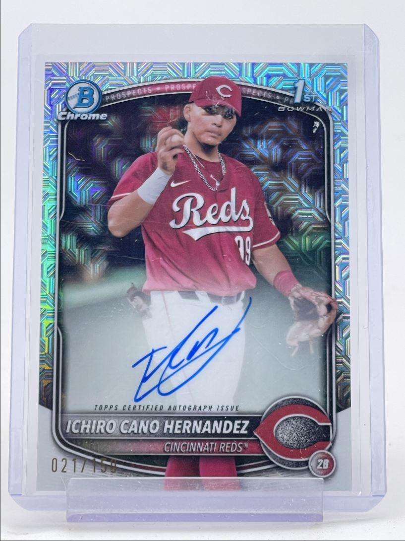 ICHIRO CANO HERNANDEZ 2025 BOWMAN CHROME 1ST HTA CHOICE AUTO /150 Q1300