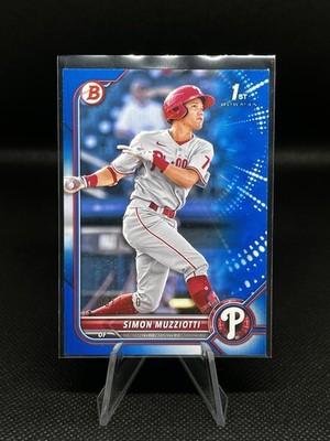 2022 Bowman Prospects Blue Border /150 Simon Muzziotti #BP-40
