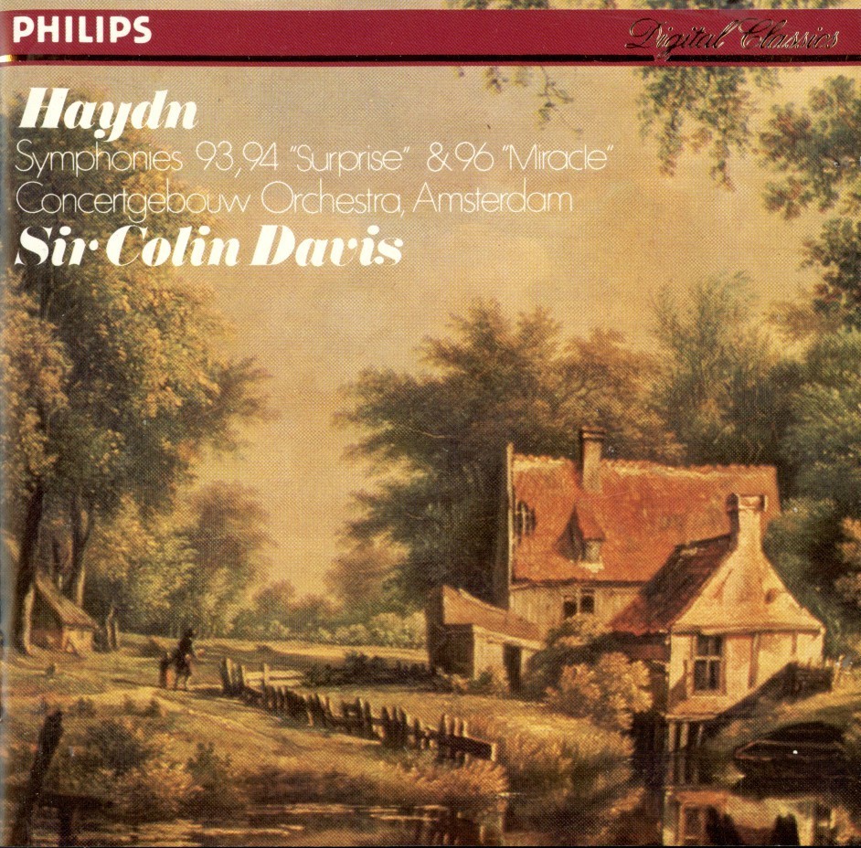 Haydn: Symphony no 93, 94 & 96 / Colin Davis, Concertgebouw (CD