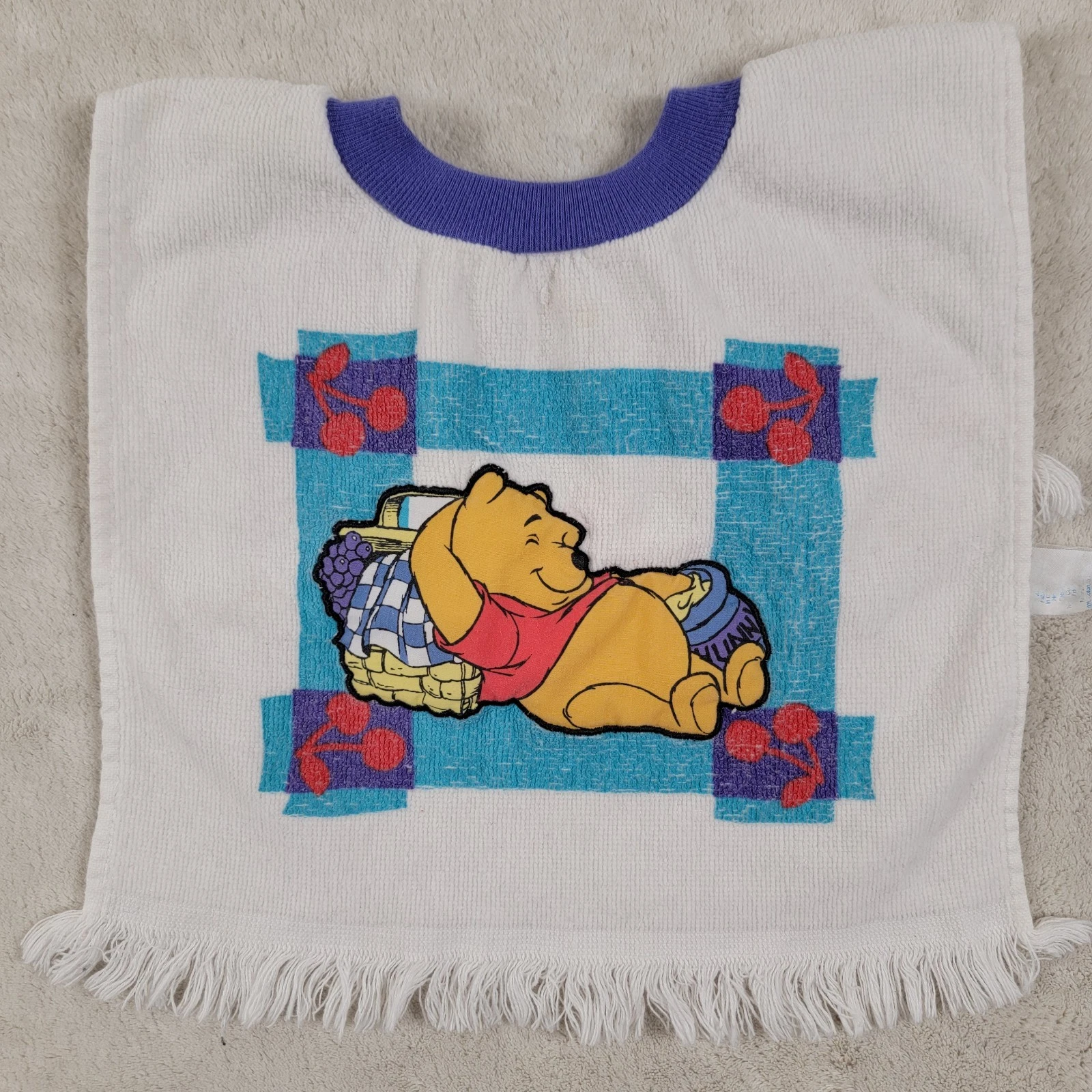 Vintage Disney Winnie the Pooh Picnic Honey Bib