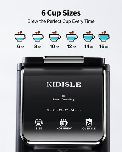 KIDISLE - Hot & Iced K-Cup Single Serve Coffee Maker - Picture 5 of 7