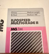 100 ILFORD 5" X 7" MG.1M MULTIGRADE II DELUXE B W GLOSSY PHOTOGRAPHIC PAPER