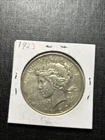 1923-P Peace Silver Dollar • 90% Silver $1 Coin • Philadelphia Mint  Fine