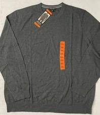 NWT Banana Republic Men's Merino Wool Crew Sweater Pullover GRAY XXL Lightweight