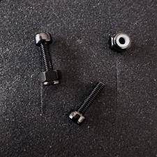 Jelco Ichikawa Phono Headshell-Schrauben Set M2.5 tiefschwarz | SET, NEU