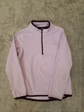 Girls Athletic Works 1/4 Zip Soft Micro Fleece Top Lavender Purple Size M 7/8