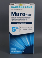 Muro 128 / 5% Sodium Chloride Ophthalmic Ointment, 1/8oz (3.5g) Exp .05/31/2026