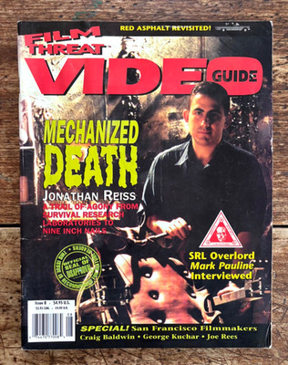 FILM THREAT VIDEO GUIDE #8  1993/Jonathan Weiss/SRL Mark Pauline/SF/Trash/Comix