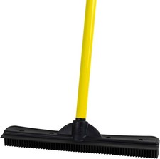 Pet Hair Removal Rubber Broom, Telescopic Handle