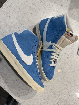 Nike Blazer High Top Blue Suede Men's Athletic Sneaker. NIKE