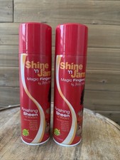 2 Shine n Jam Magic Fingers Finishing Sheen for Braiders 11.5 oz