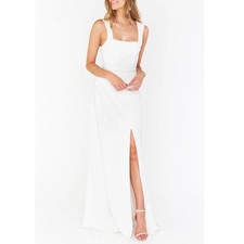 NEW Show Me Your Mumu SMYMM Paris Gown in White Large L