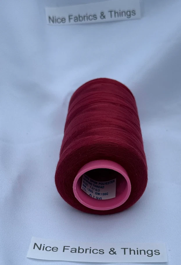50 Spools - Red A196 Purpose Sewing Thread - Image 2 of 2