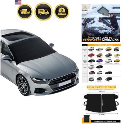Windshield Cover for Ice and Snow - Universal Fit for Car, SUV, Truck, Heavy ...