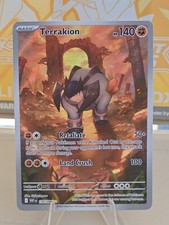 Terrakion 135/086 Illustration Rare White Flare Pokemon Holo Near Mint on eBay