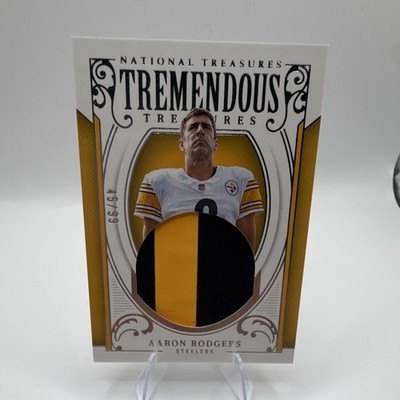 Panini 2025 National Treasures Tremendous Treasures Aaron Rodgers Steelers /99