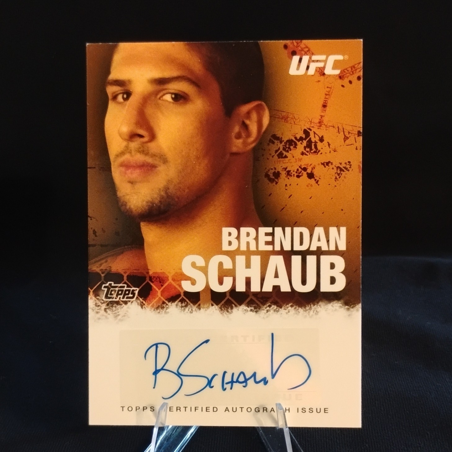 Topps 2010 UFC Series 4 Brendan Schaub Autograph Insert Card FA-BSC
