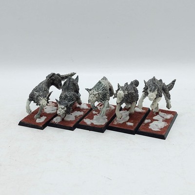 Warhammer The Old World: Warriors of Chaos Fenrisian Wolves as Chaos Warhounds (