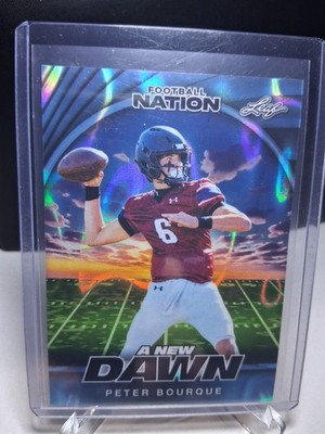 Leaf 2025 Football Nation Peter Bourque A New Dawn  #NA-PB2 1/1 Proof